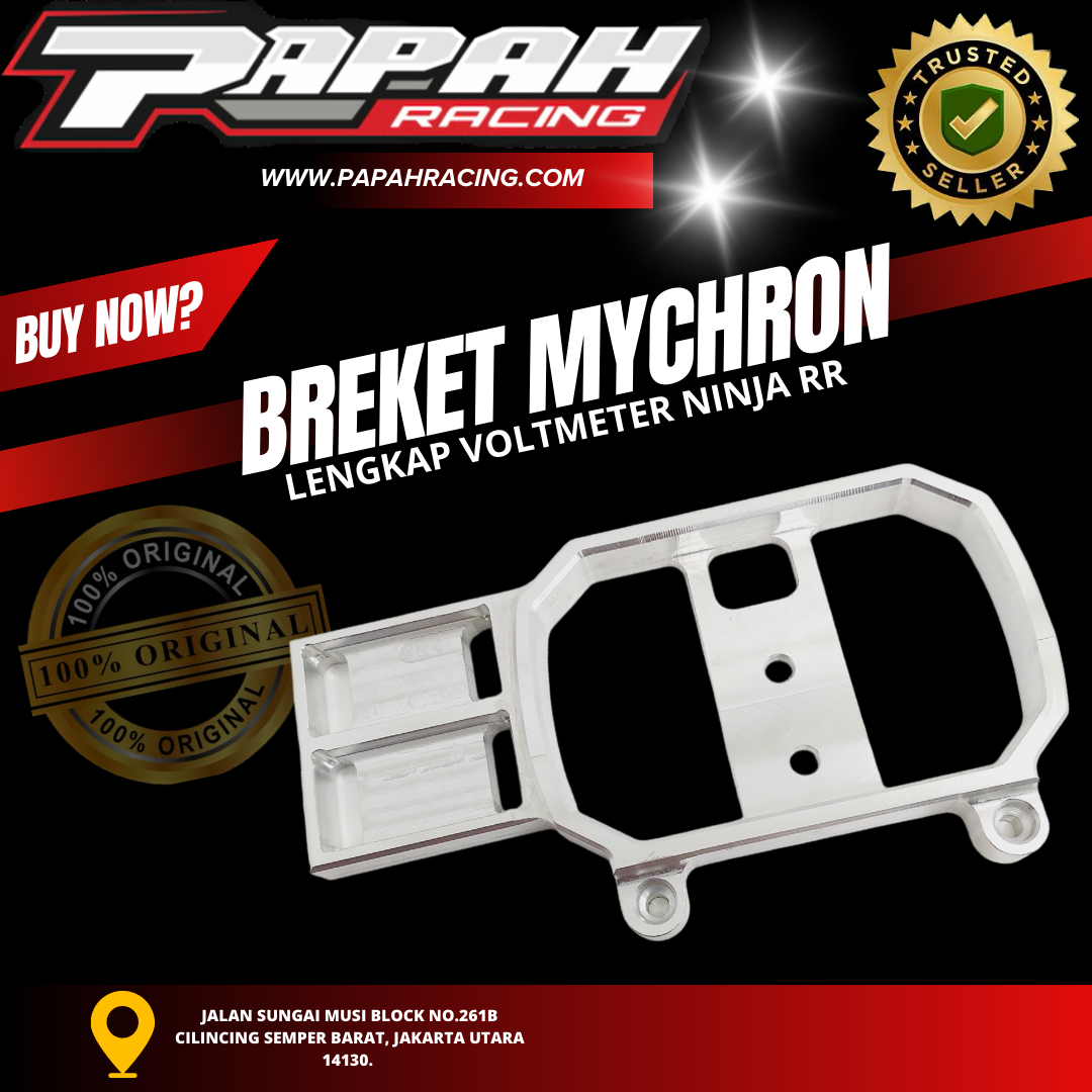 BREKET MYCHRON LENGKAP VOLTMETER NINJA RR